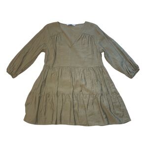 Zara Laurel Green Tiered Tunic